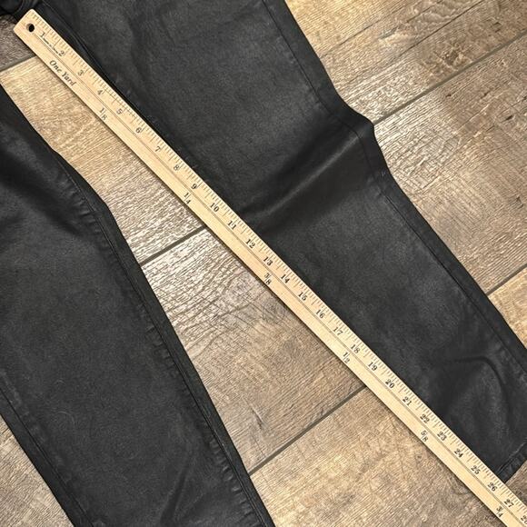 The Kooples Leather Effect Short Fit Black Skinny Jeans Size 28 - Picture 4 of 9